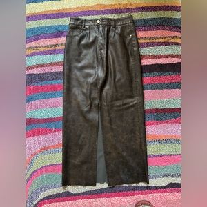 Long leather skirt from Zara!